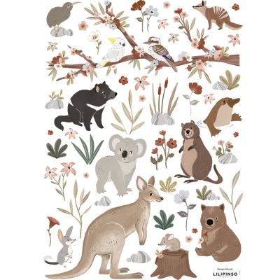 Planche de stickers A3 Australian Animals