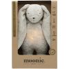 Peluche veilleuse lapin nature bio avec sons & lumières gris  par Moonie