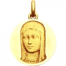 Médaille Vierge Romane claire  (or jaune 750°)  par Becker