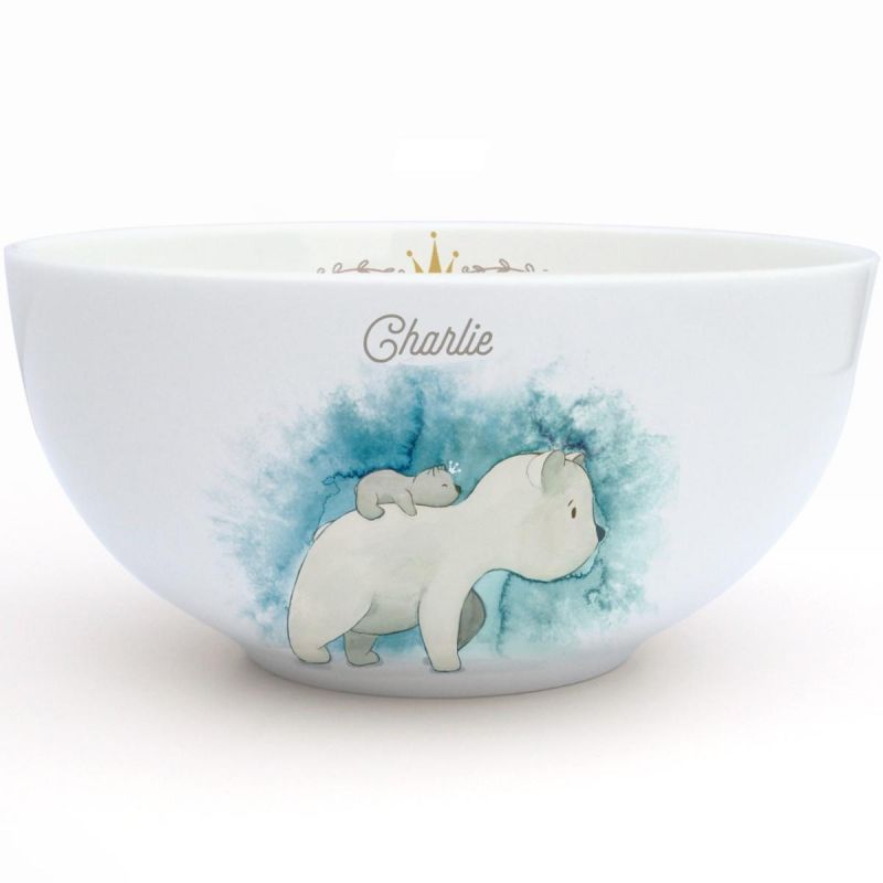 Bol en porcelaine parent Ours (personnalisable) Gaëlle Duval