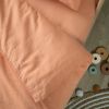 Drap housse Satin Peach (60 x 120 cm)  par Kadolis