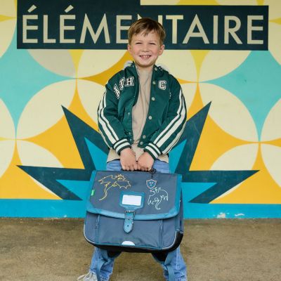 Cartable maternelle Les Fantaisies Merlin Bleu (35 cm)