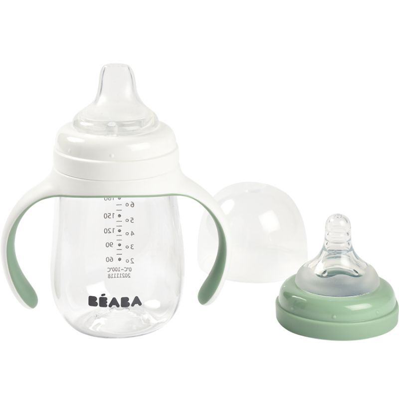 Biberon d'apprentissage 2 en 1 vert sauge (210 ml) Béaba Produit 2