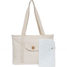 Tote bag à langer Twill Natural - Jollein