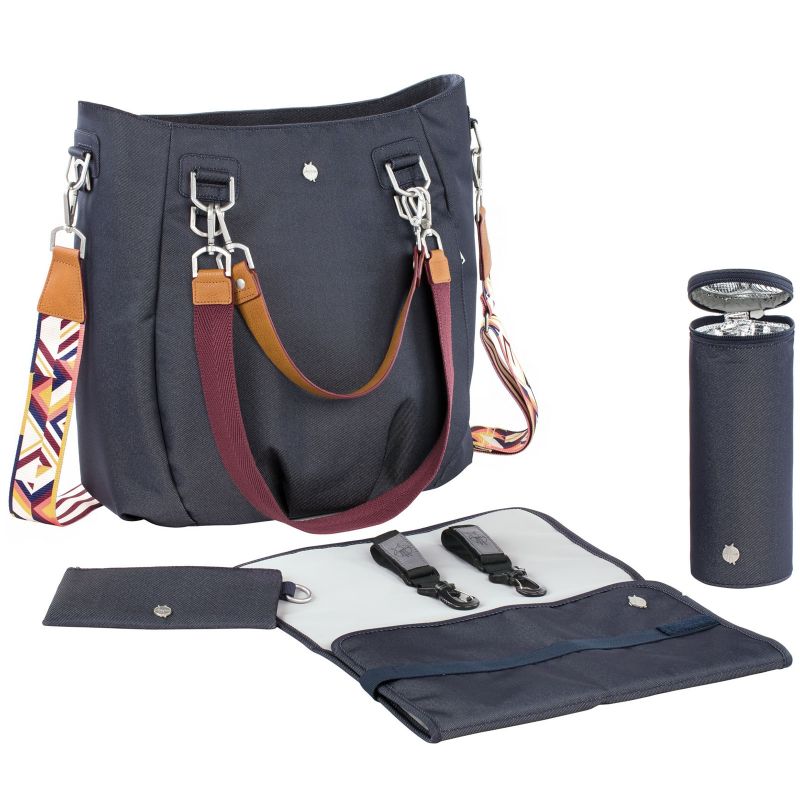 Sac à langer Green Label RePET® Méli mélo denim bleu Lässig