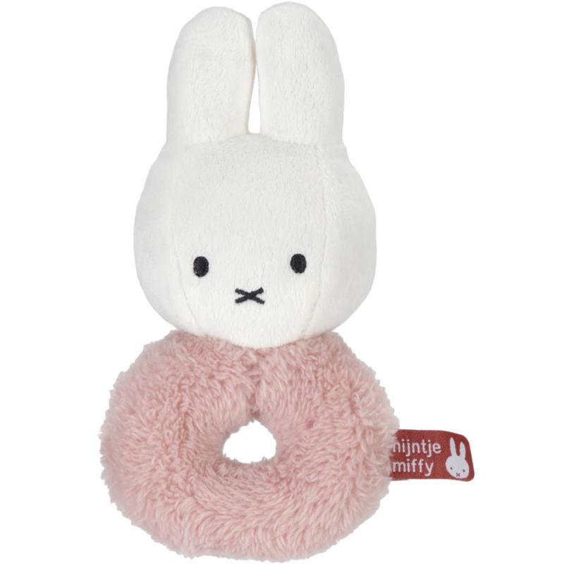 Hochet anneau Miffy fluffy rose Pioupiou et Merveilles Produit 1 grande taille