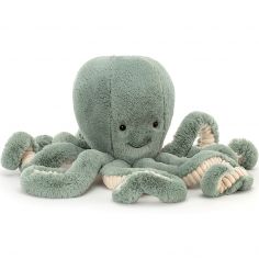 Peluche Ocean Cew Odell la pieuvre verte (49 cm) - Jellycat