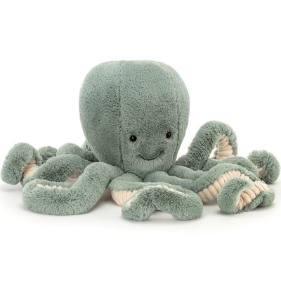 Peluche Ocean Cew Odell la pieuvre verte (49 cm)  par Jellycat