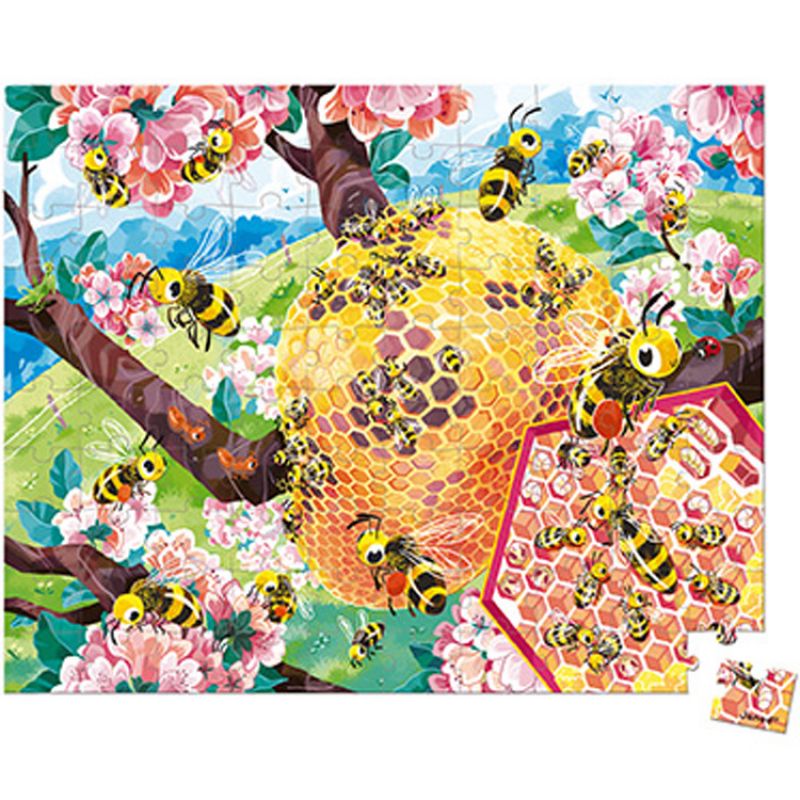 Puzzle La vie des abeilles WWF (100 pièces) Janod