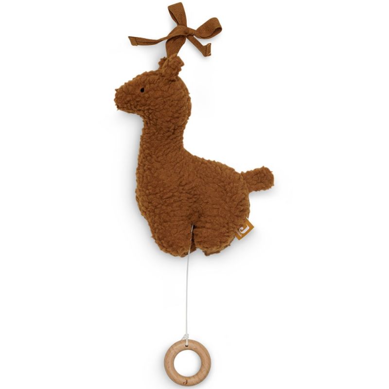 Peluche musicale Lama Caramel Jollein