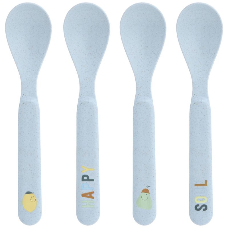 Lot de 4 cuillères en polypropylène et cellulose Happy Fruits citron Lässig Produit 1