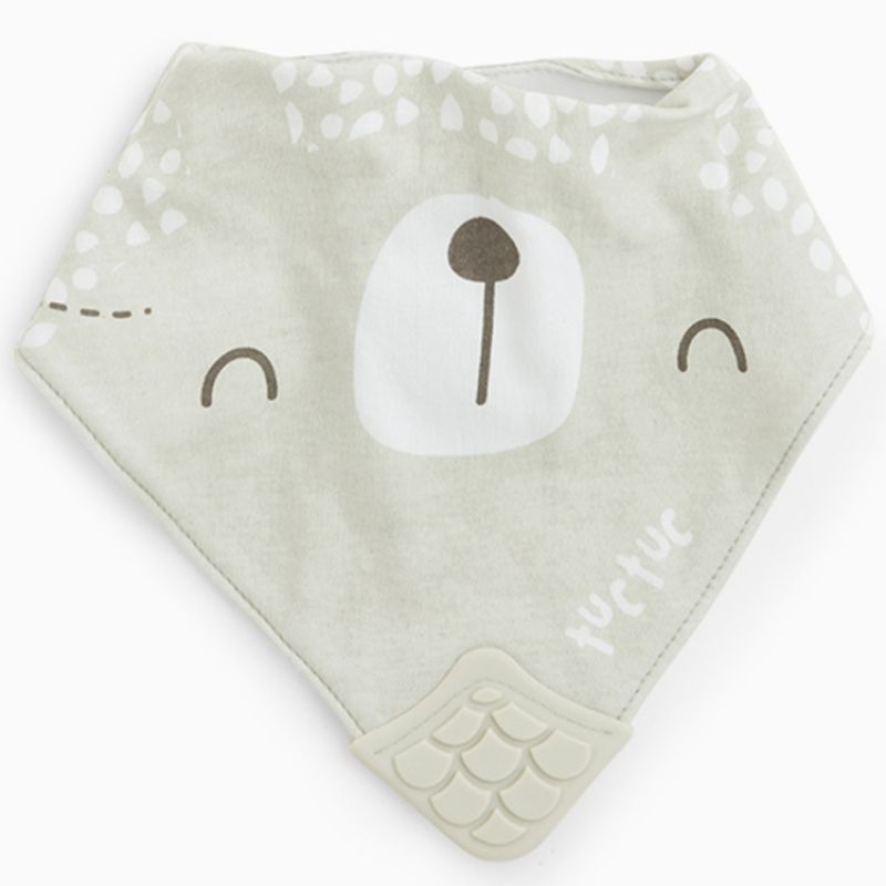Bavoir bandana de dentition Natural Baby ours Tuc Tuc