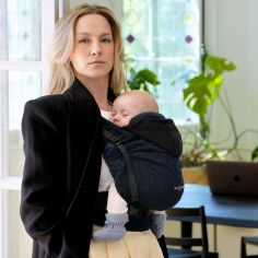 Porte bébé HoodieCarrier 2 Bleu Moelleux