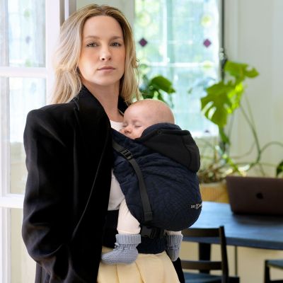 Porte bébé HoodieCarrier 2 Bleu Moelleux