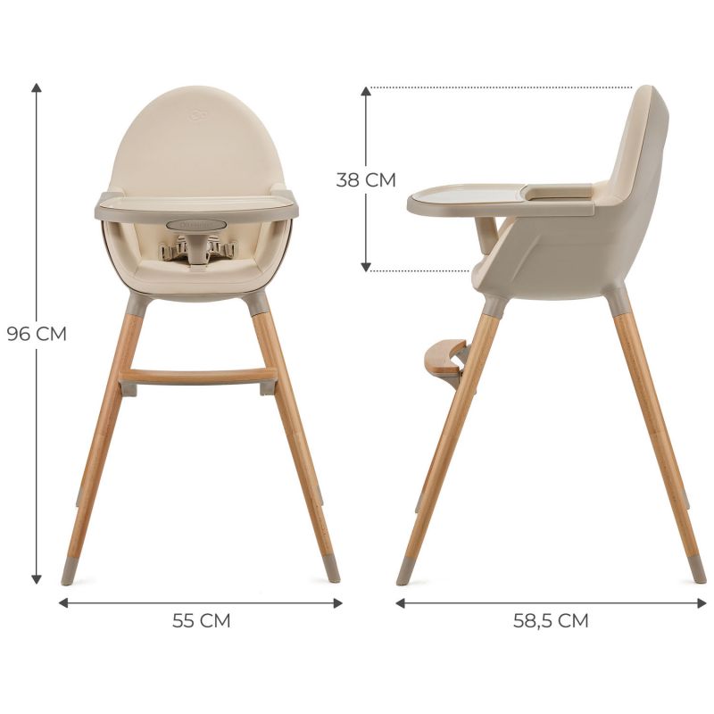 Chaise haute 2 en 1 Fini 2 Beige Kinderkraft Produit 9