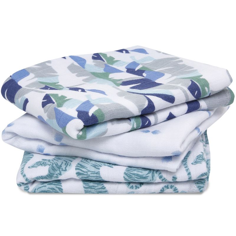 Lot de 3 langes en coton Dancing Tigers (70 x 70 cm) aden + anais