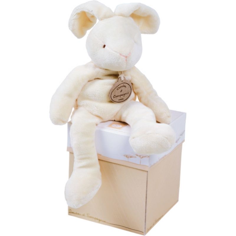 Coffret peluche lapin Nature (25 cm) Doudou et Compagnie