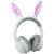 Variation Blanc, rose du produit Casque Audio Bluetooth KIDYEARS Lapin oreilles aimantées  de la marque KIDYWOLF