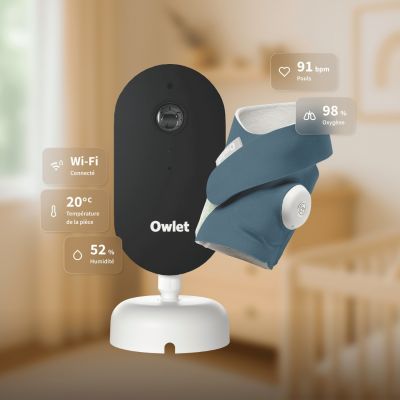 Pack chaussette connectée Dream Sock Bedtime Blue + Dream Sight Cam (0-18 mois)