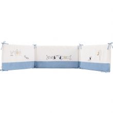 Tour de lit en veloudoux Aston & Jack chien bleu (pour lits 60 x 120 et 70 x 140 cm)  par Noukie's