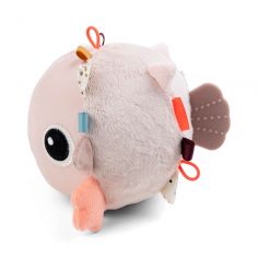 Balle d'éveil poisson Puffee rose (12 cm)