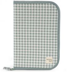 Protège carnet de santé I love vichy vert - Walking Mum