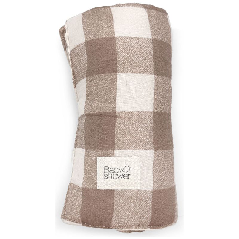 Tapis à langer nomade Knot Vichy Caramel Babyshower Produit 1