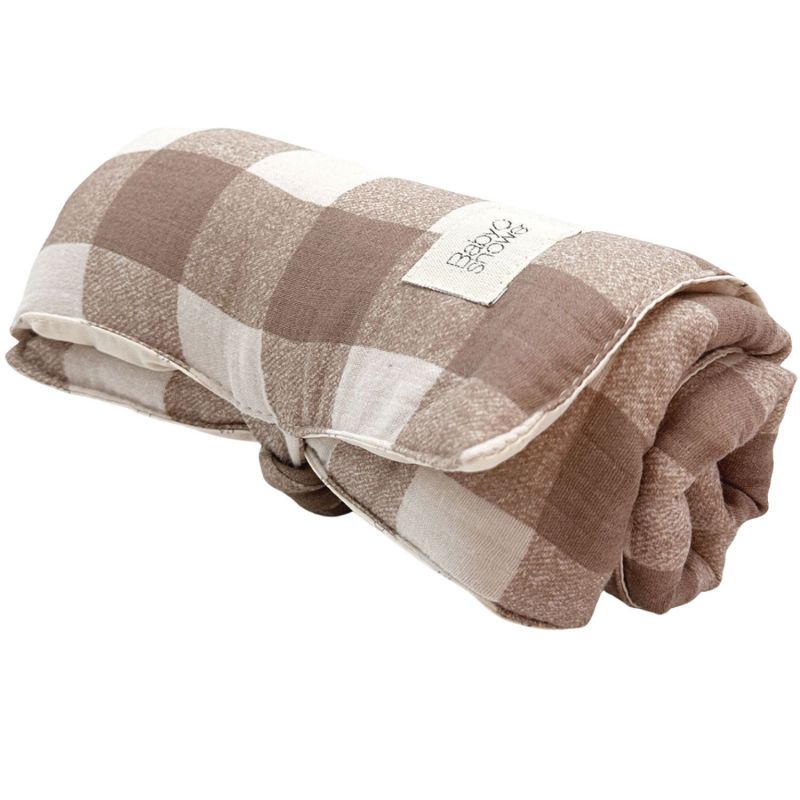 Tapis à langer nomade Knot Vichy Caramel Babyshower Produit 2