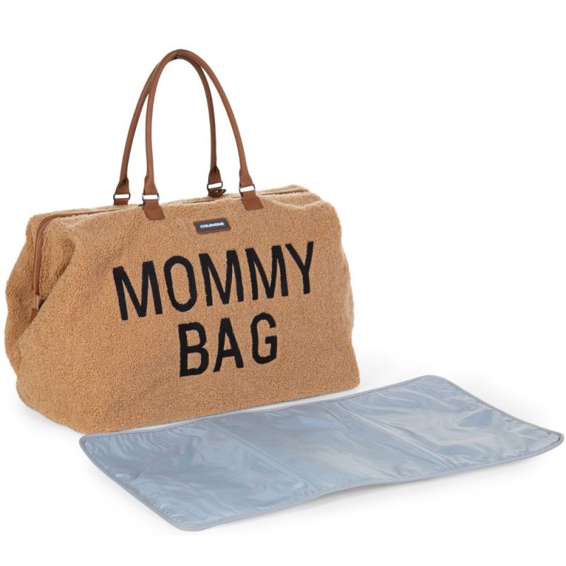 Sac à langer à anses Mommy bag large Teddy beige Childhome Produit 1 grande taille