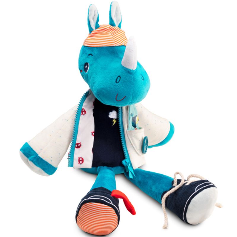Peluche à habiller Marius le rhinocéros (44 cm) Lilliputiens