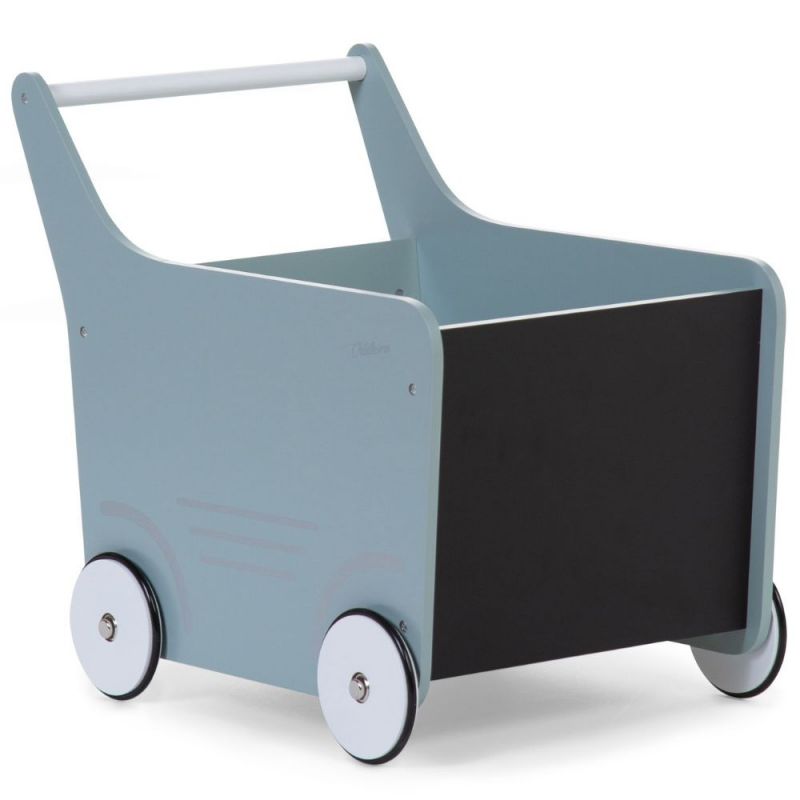 Chariot de marche en bois mint blue Childhome