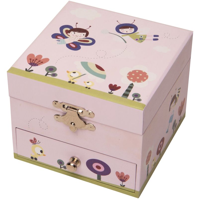 Coffret à bijoux musical cube Ninon au Jardin Trousselier