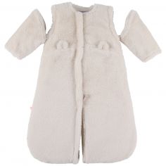 Gigoteuse en fausse fourrure beige (70cm) - Noukie's