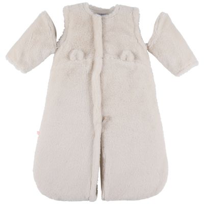 Gigoteuse en fausse fourrure beige (70cm) Noukie's