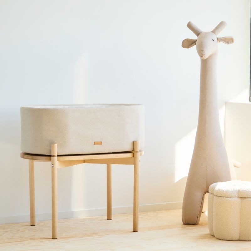 Berceau 2 en 1 lin beige Childhome Ambiance 2