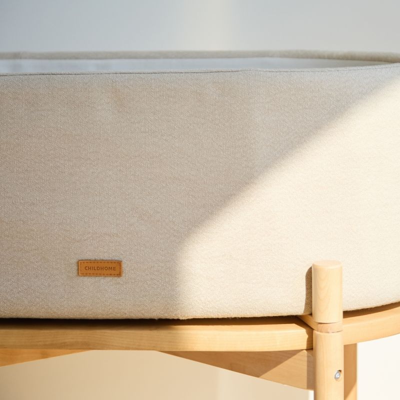 Berceau 2 en 1 lin beige Childhome Ambiance 9