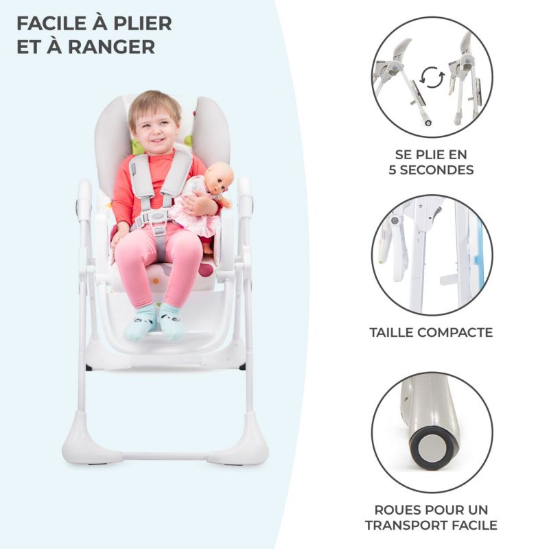 Chaise haute Yummy Grey Kinderkraft Produit 6