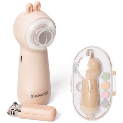 Set lime électrique et coupe-ongles (5 têtes interchangeables et boîte de transport) Suavinex