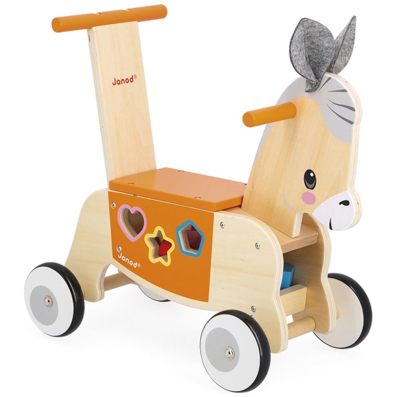 Porteur en bois Âne Ferme Janod Produit 1