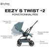 Poussette Compacte et Rotative Eezy S Twist+2 Châssis Taupe et Siège Stormy Blue Cybex Produit 8