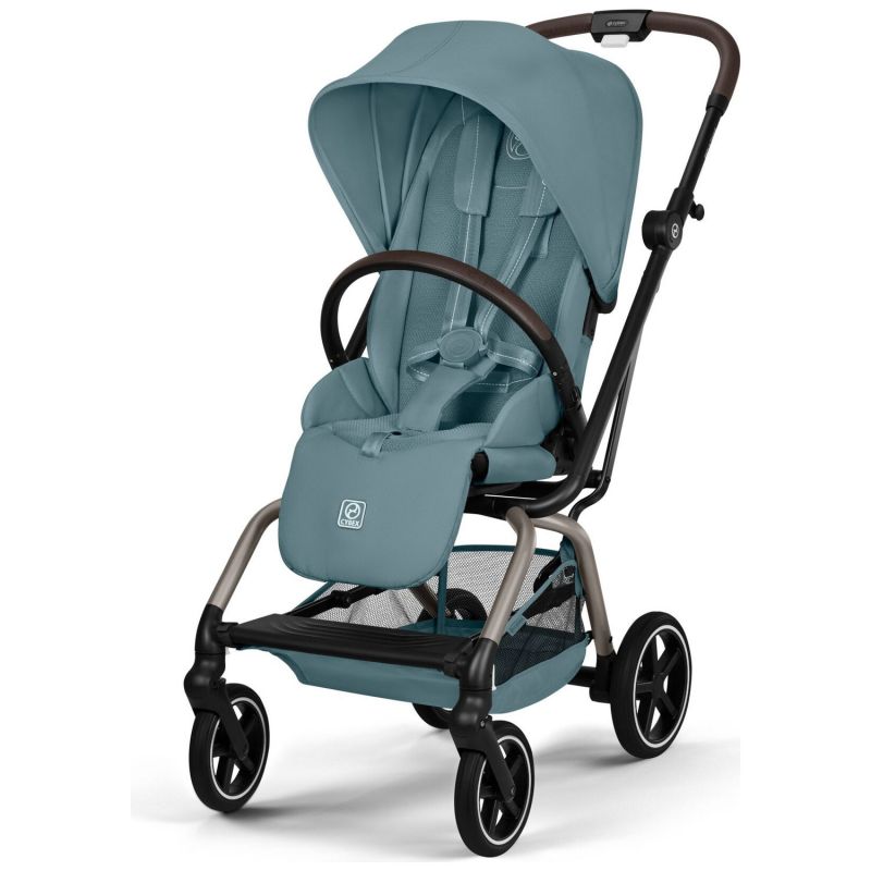 Poussette Compacte et Rotative Eezy S Twist+2 Châssis Taupe et Siège Stormy Blue Cybex Produit 6