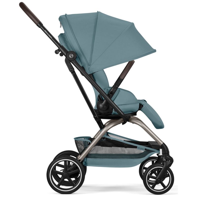 Poussette Compacte et Rotative Eezy S Twist+2 Châssis Taupe et Siège Stormy Blue Cybex Produit 9