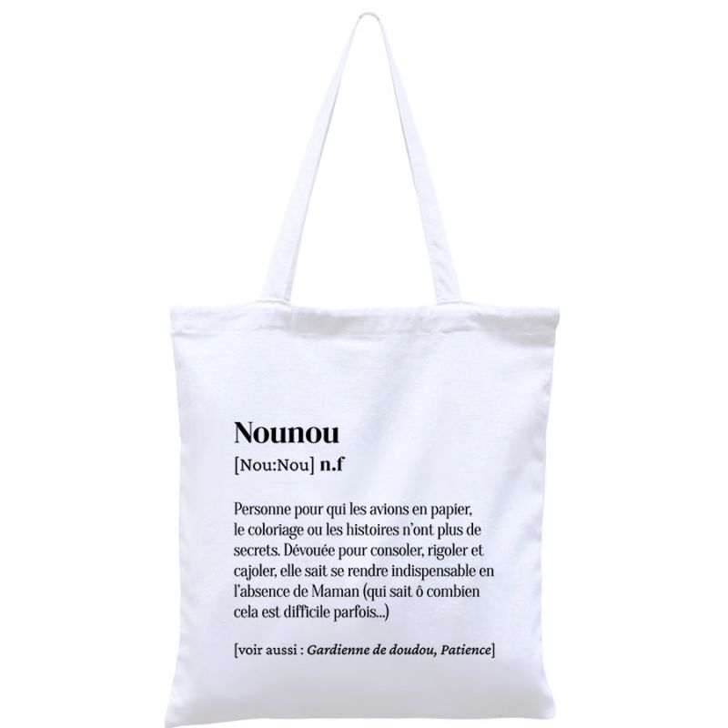 Sac à anses en coton bio Nounou Hindbag
