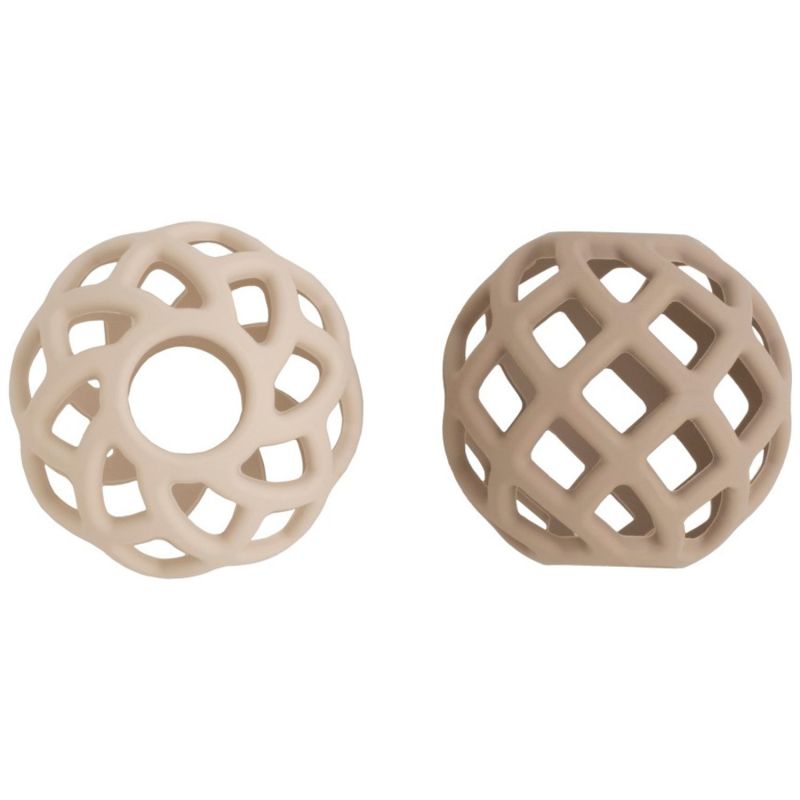 Lot de 2 balles de préhension Clay-Warm Linen Baby's Only Produit 1