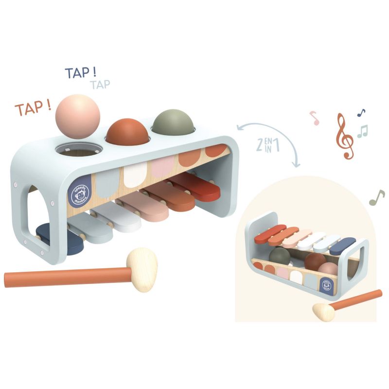 2 en 1 Xylophone et banc à marteler - Reconditionné Speedy Monkey Produit 4