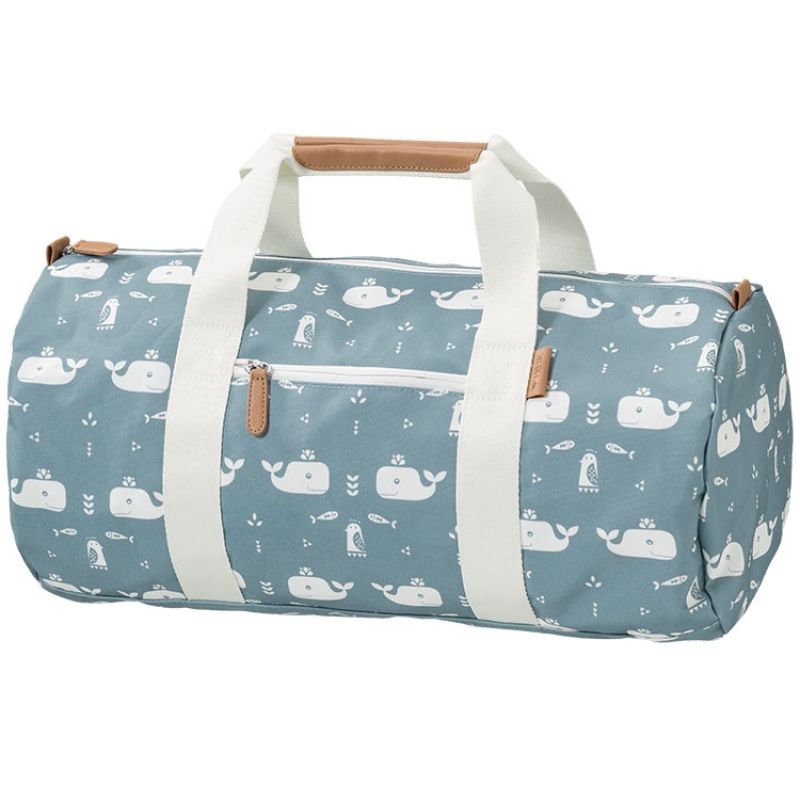 Sac week-end baleine bleue (20 x 45 cm) Fresk