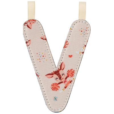 Lettre phosphorescente en tissu à suspendre V