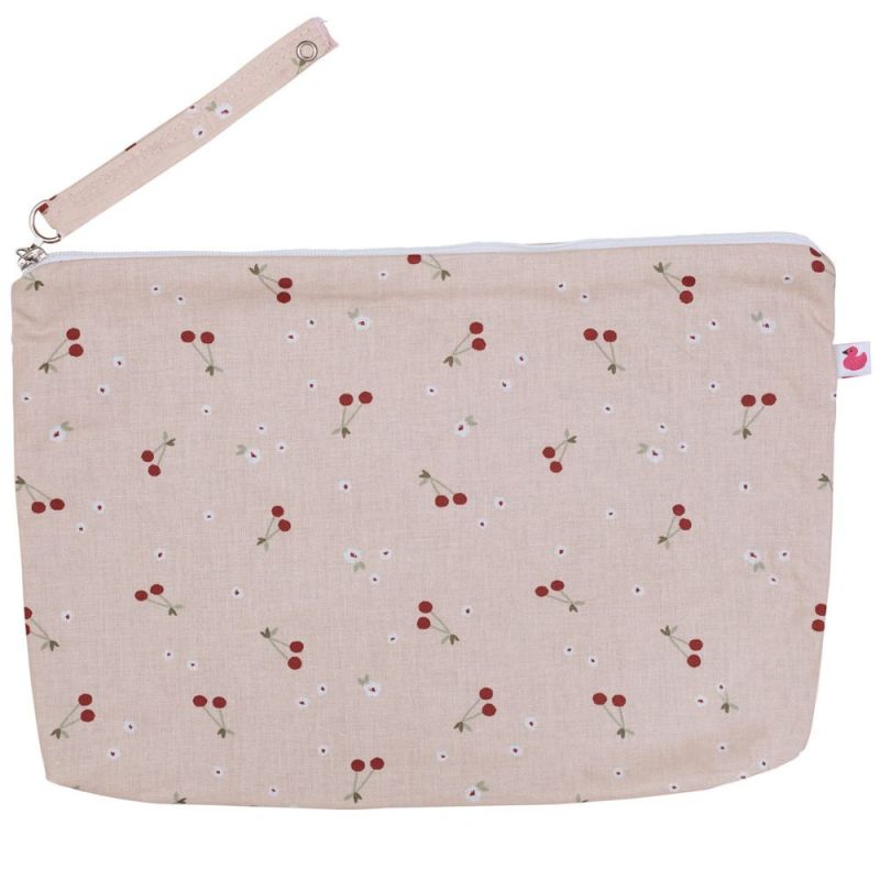 Pochette de change en coton enduit Cerise BB & Co