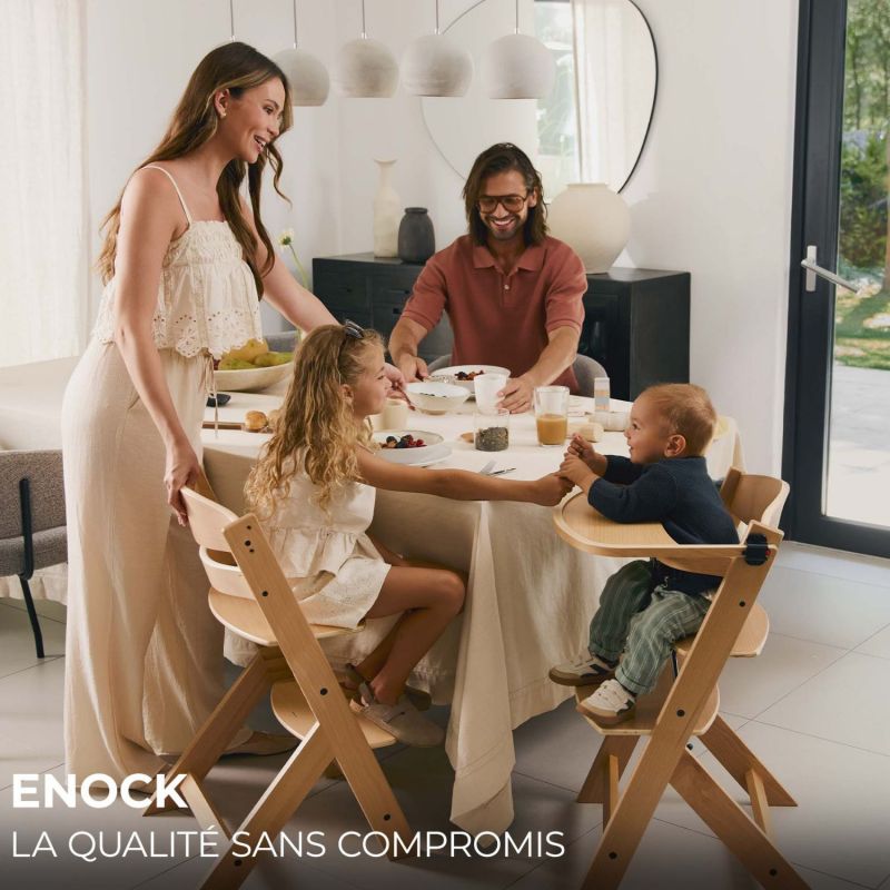 Chaise haute évolutive Enock Natural Kinderkraft Ambiance 8