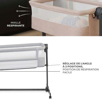 Lit cododo 2 en 1 Nestee Up 2 Light Grey (Kinderkraft) - Image 1